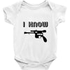i love you and i know1 Baby Onesie
