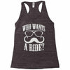 who wants to ride Racerback Tank