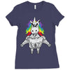 Gym Unicorn Ladies Fitted T-Shirt