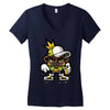 hop hop bear Women's V-Neck T-Shirt