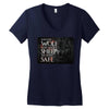 Leave One Wolf Alive And The Sheep Are Never Safe Women's V-Neck T-Shirt
