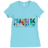 jake paulers cool colors Ladies Fitted T-Shirt