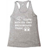i come with music Racerback Tank
