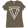 triangle Ladies Fitted T-Shirt