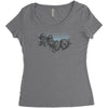 mount playmore Women's Triblend Scoop T-shirt
