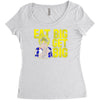 eat big get big Women's Triblend Scoop T-shirt