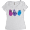 Colorful Cats Women's Triblend Scoop T-shirt