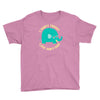 an elephant never cares Youth Tee