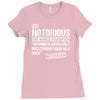 The Notorious, Undisputed World Champion Ladies Fitted T-Shirt