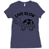 live slow Ladies Fitted T-Shirt