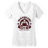 saved by the barbell Women's V-Neck T-Shirt