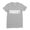 happy Ladies Fitted T-Shirt