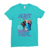 aunt of the birthday girl Ladies Fitted T-Shirt