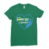 happy feet Ladies Fitted T-Shirt