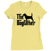 the dogfather beagle Ladies Fitted T-Shirt