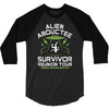 alien abductee survivor tour ufo nerd geek comic funny 3/4 Sleeve Shirt