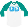 your girlfriend my girlfriend mens funny t shirt 3/4 Sleeve Shirt