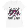 CHECK MEOWT CAT Ladies Fitted T-Shirt