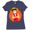 monkey d. luffy Ladies Fitted T-Shirt