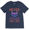 never trust a man V-Neck Tee