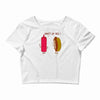 what up dog ketchup hot dog Crop Top