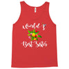 world's best sister with flowers. Tank Top