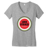 luke strikes Women's V-Neck T-Shirt
