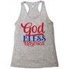 god bless america Racerback Tank