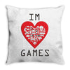 IM LOVE GAMES Throw Pillow