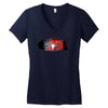 Spiderman Brush Logo Women's V-Neck T-Shirt