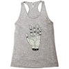 the hand of destiny Racerback Tank
