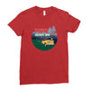 Way Down We Go Ladies Fitted T-Shirt