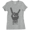 death to all but metal Ladies Fitted T-Shirt