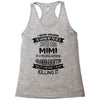 Super Cool Mimi Of A Freaking Awesome Granddaughter Racerback Tank
