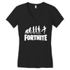 Fortnite evolution Women's V-Neck T-Shirt
