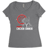 battle ground winner winner chicken dinner Women's Triblend Scoop T-shirt