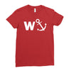 w anchor funny pub joke Ladies Fitted T-Shirt