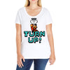 turn up Ladies Curvy T-Shirt