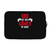 dad by day gamer by night gaming Laptop sleeve