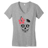 day of dead sugar skull Women's V-Neck T-Shirt
