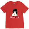 Sad Japanese Aesthetic V-Neck Tee
