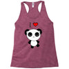 i love panda Racerback Tank