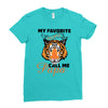 My Favorite People Call Me Papa Ladies Fitted T-Shirt