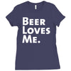 beer loves me Ladies Fitted T-Shirt