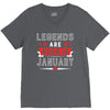 Legends Are Born In January V-Neck Tee