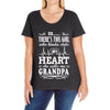 There's This Girl Who Kinda Stole My Heart Grandpa Ladies Curvy T-Shirt