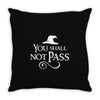 you shall not pass Throw Pillow