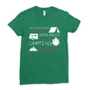 camping kinda girl Ladies Fitted T-Shirt