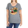 an amazing sand castle Ladies Curvy T-Shirt