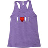 I love u heart Racerback Tank